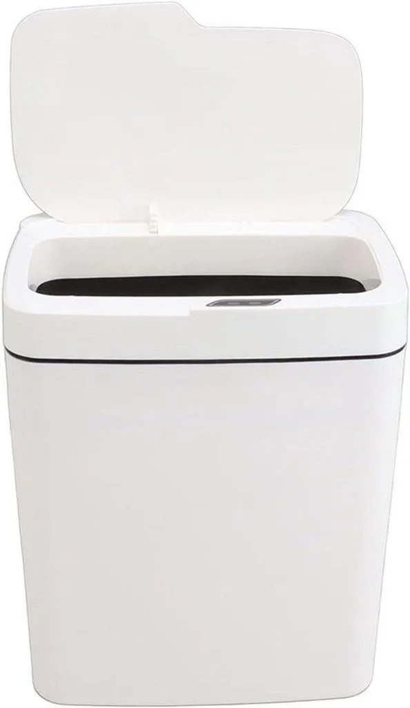 Poubelle intelligente à capteur sensible 50L - Gestion des déchets noire
