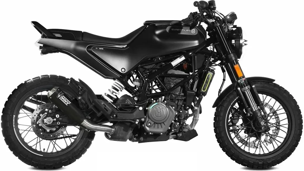 Pot d'Échappement Mivv X-m1 Noir pour Moto Husqvarna Svartpilen 125 Euro 5