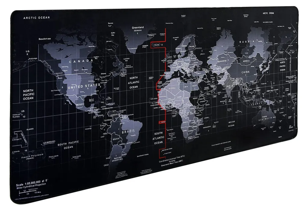 Tapis de souris gaming XXL Map002 pour set-up gamer et bureau de maison