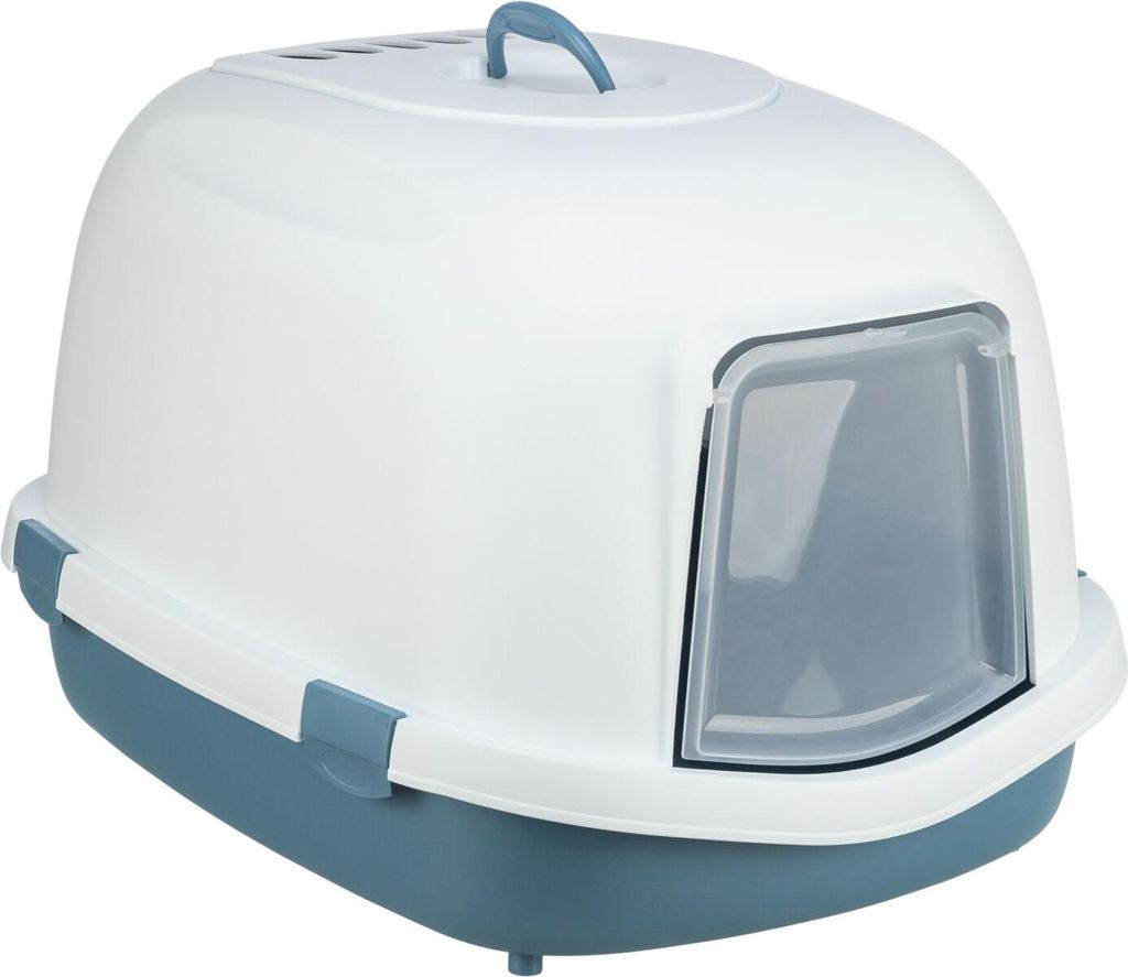 TRIXIE Katzentoilette Primo XXL Top - blau/weiß - 56 × 47 × Produktbild 