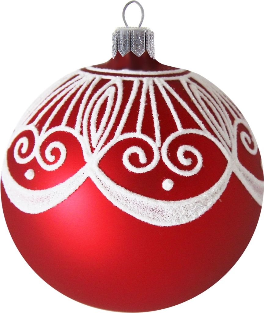 Weihnachtskugel Rot Vorhang