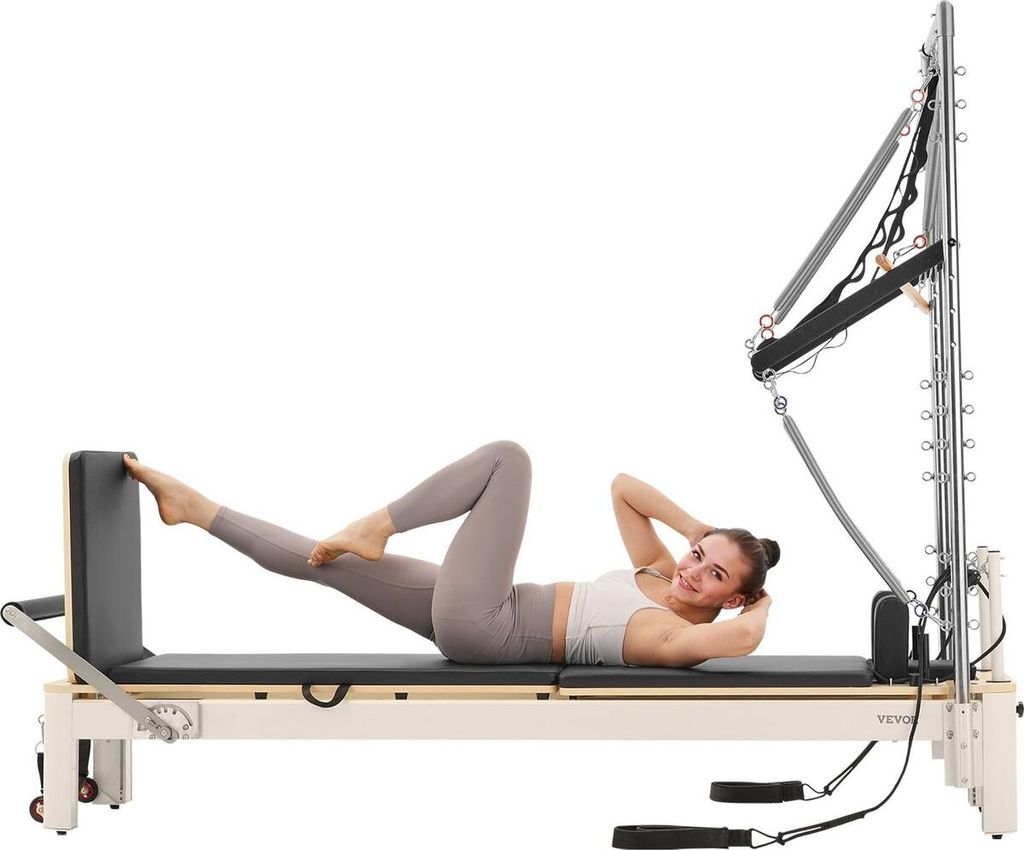 Pilates Reformer Pilates-Gerät Heimfitnessgerät mit Widerstand