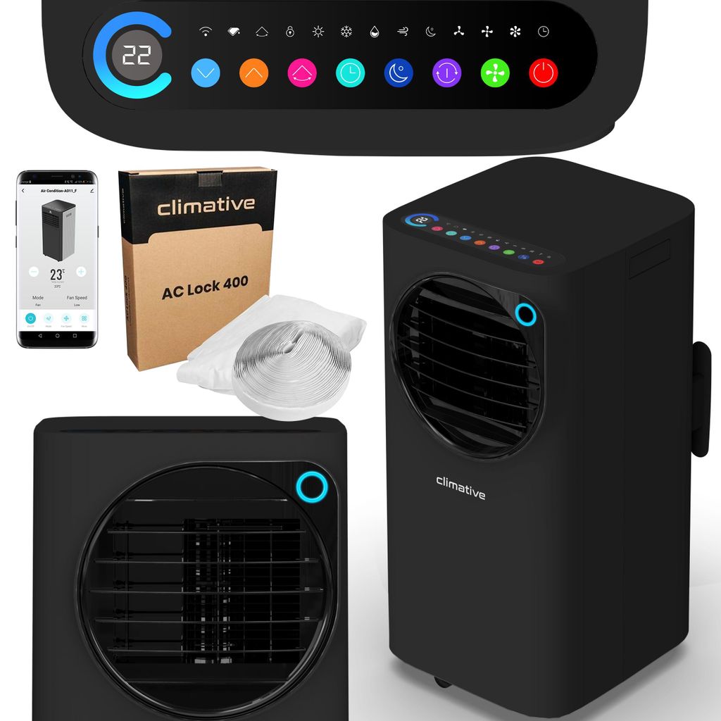 Mobiles Klimagerät Climative FUN 3,3 kW mit WiFi Smart Produktbild 