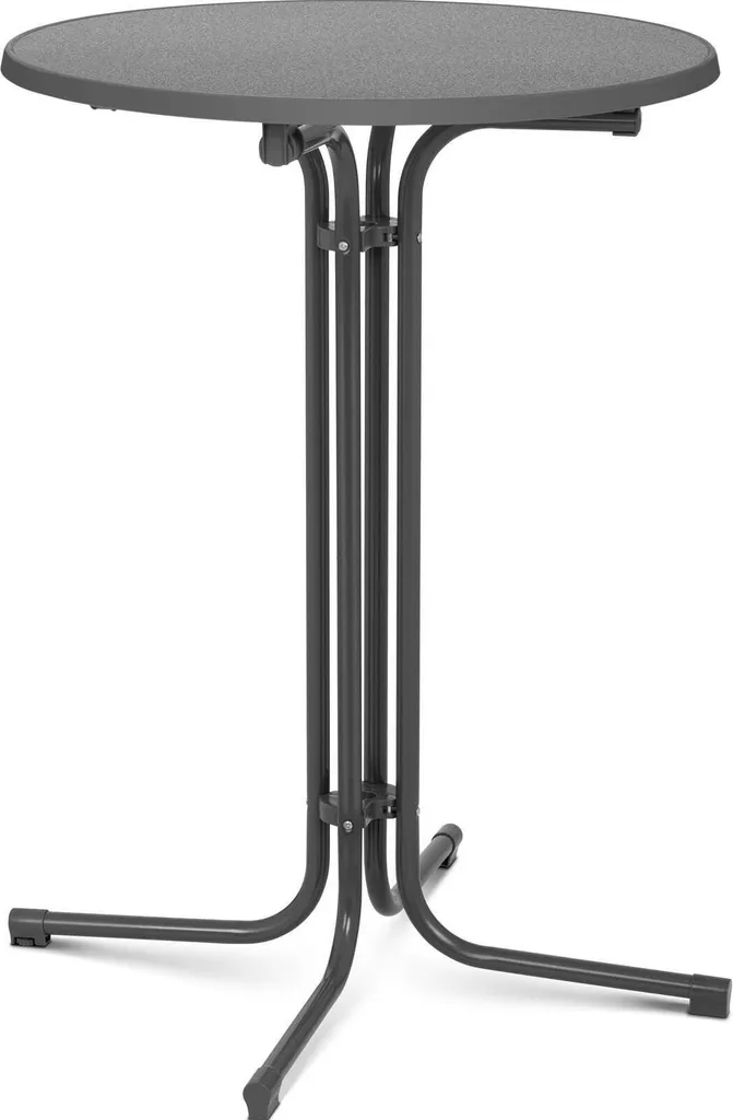 Royal Catering Table haute pliable Ø 80 cm grise pour réception RC-FT_1