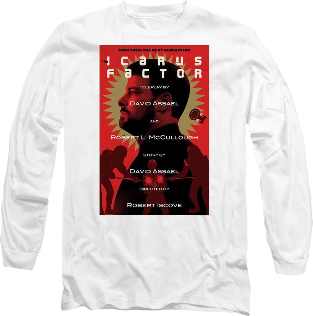 Star Trek - "The Next Generation Season 2 Episode 14" T-Shirt für Herren/Damen Uni TV9864 (S) (Weiß)