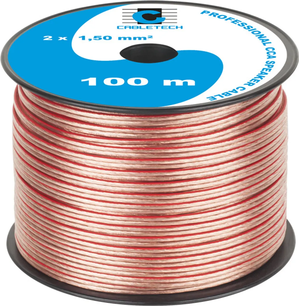 Cabletech Cavo per altoparlanti 1,5 mm (rotolo da 100 m) KAB0358