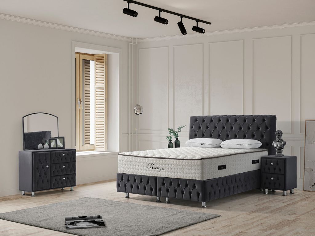 Boxspringbett Design Saphira Bett ohne Matratze
