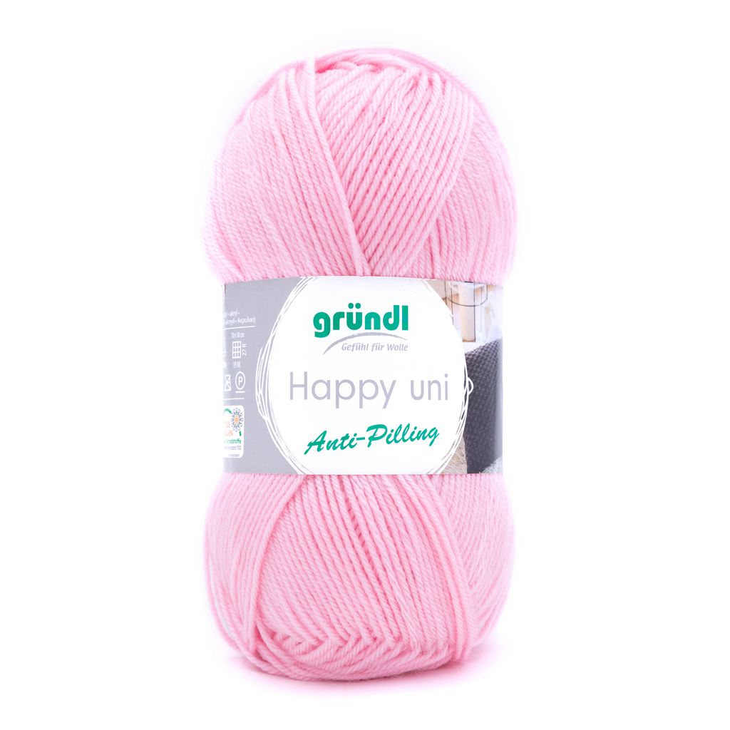 Gründl Happy uni Wolle 250m 100g Stricken Häkeln Garn Weich Baumwolle Farbe 45