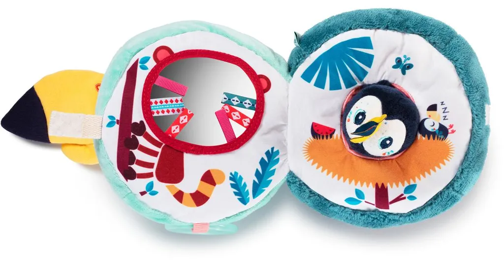 Peluche éveil toucan Lilliputiens pour poussette et voyage bébé