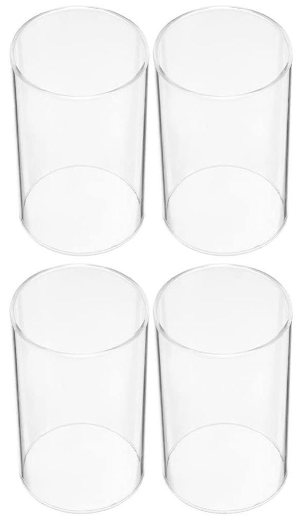 Kerzenhalter 4 Stück Klarglas Borosilikat 10x7x7 cm Produktbild 