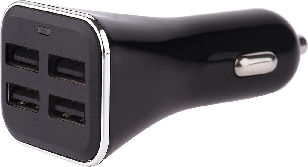 EMOS USB Auto-Ladegerät Smart 6.8A, Zigarettenanzünder mit 4xUSB, 34W Ladeadapter für Auto, PKW, Kfz, LKW, Autoladegerät mit LED-Anzeige und 4 ...