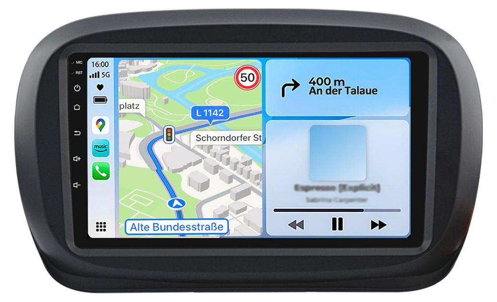 Autoradio Android 6+128GB per Fiat 500X dal 2014 2Din Radio Immagine del prodotto 
