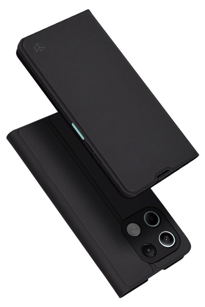 Techsuit Magskin Book Wallet Klapphülle für Xiaomi Redmi Note 13 5G - Schwarz