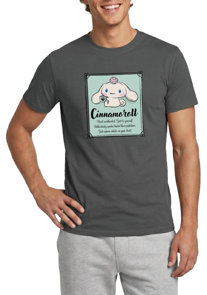 Spreadshirt Cinnamoroll Just Be Yourself Männer T-Shirt, L, Anthrazit