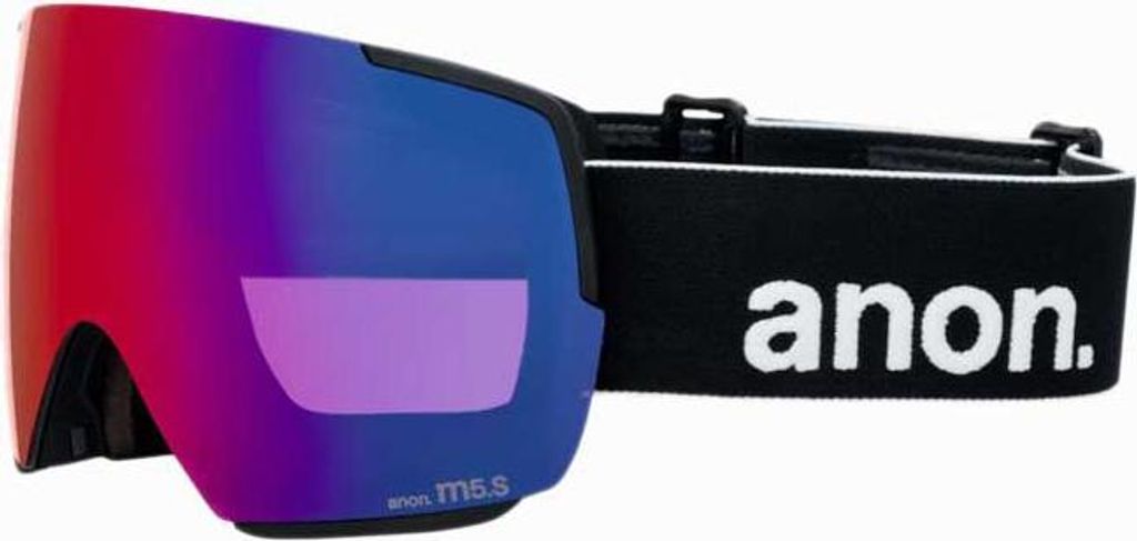 Anon M5s+bonus Lens+mfi Face Mask Skibrille Schwarz Perceive Sunny Red/CAT3 Herren,Damen Schwarz Perceive Sunny Red/CAT3