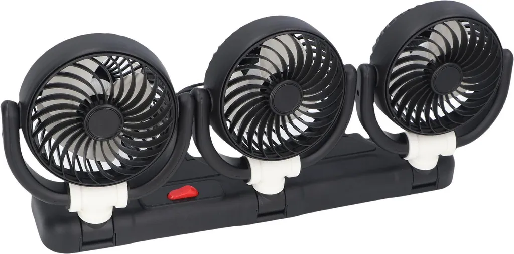 Ventilateur de Voiture pour Camion et SUV à 3 Têtes Rotatives par USB