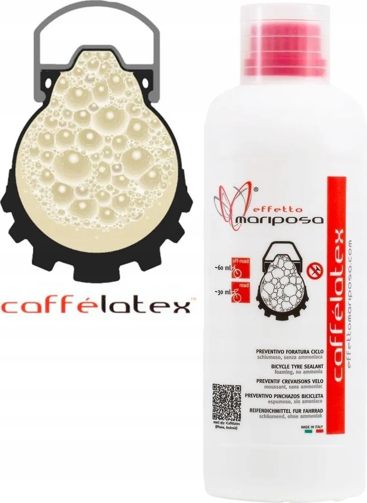 Produit d'étanchéité moussant Caffelatex anticrevaison 5mm