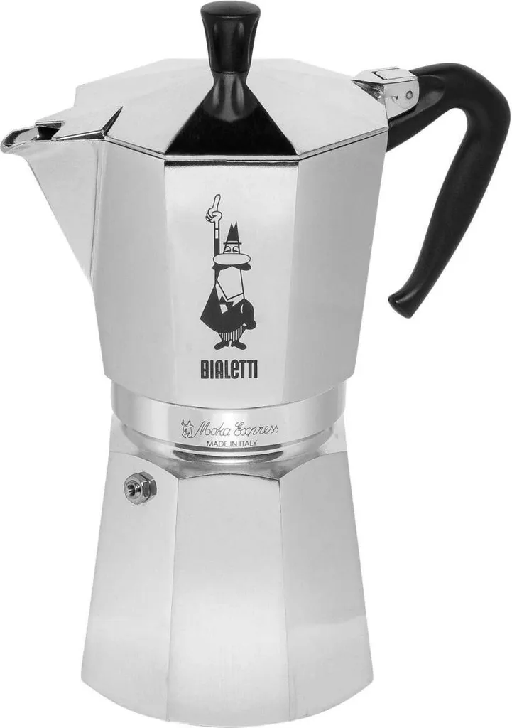 Bialetti Moka Express 12 Tazze - Caffettiera Originale per Grandi Famiglie