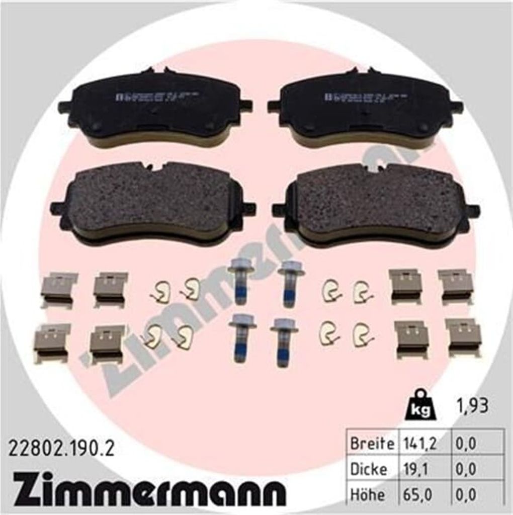 Zimmermann Bremsbeläge für MAN Tge VW Amarok Crafter Produktbild 