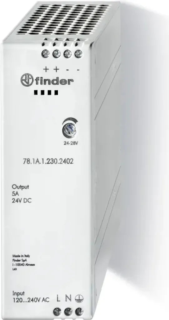 Alimentation 24V Stable 5A Finder 120W : Évitez les Pannes de Circuit