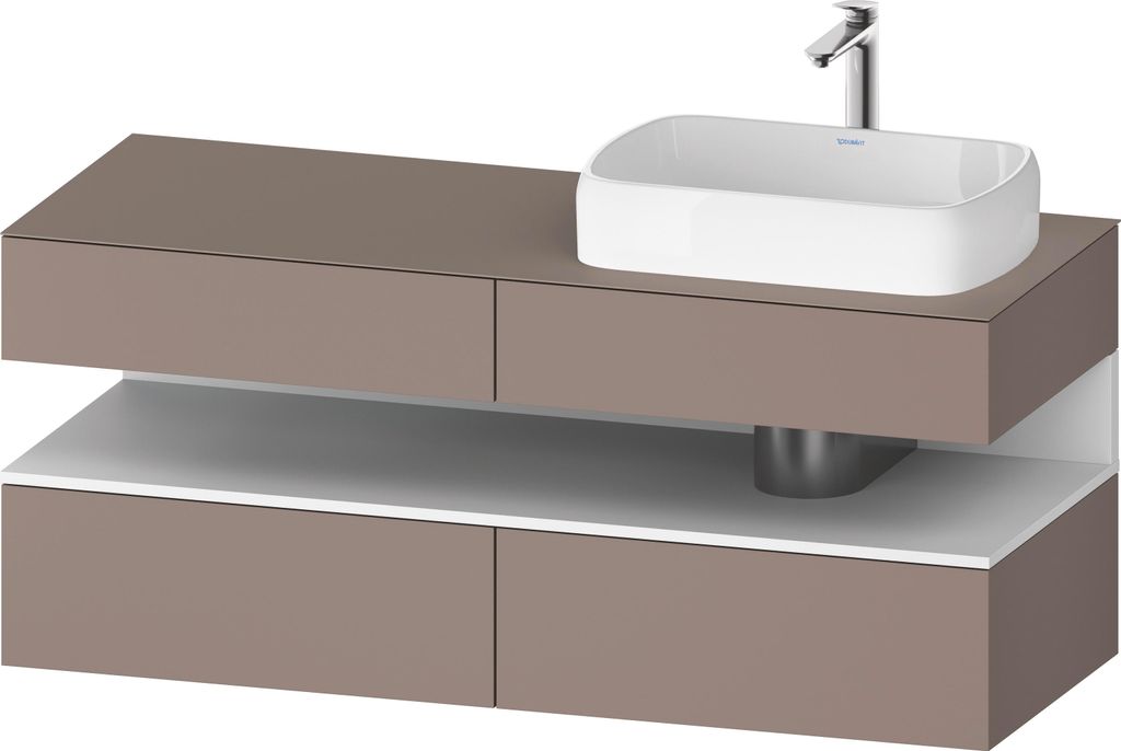 DURAVIT QA4766018430010 QAT KWTU WH Eck 1400x550x600 bs. Mt.