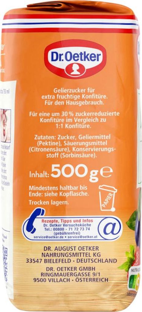 Dr Oetker - Zucchero gelificante EXTRA 2:1 - sacchetto da Immagine del prodotto 