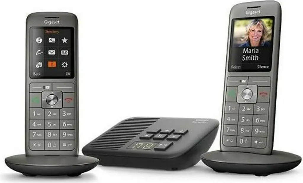 Téléphone Fixe Duo Gigaset CL660A sans fil avec grand écran couleur gris