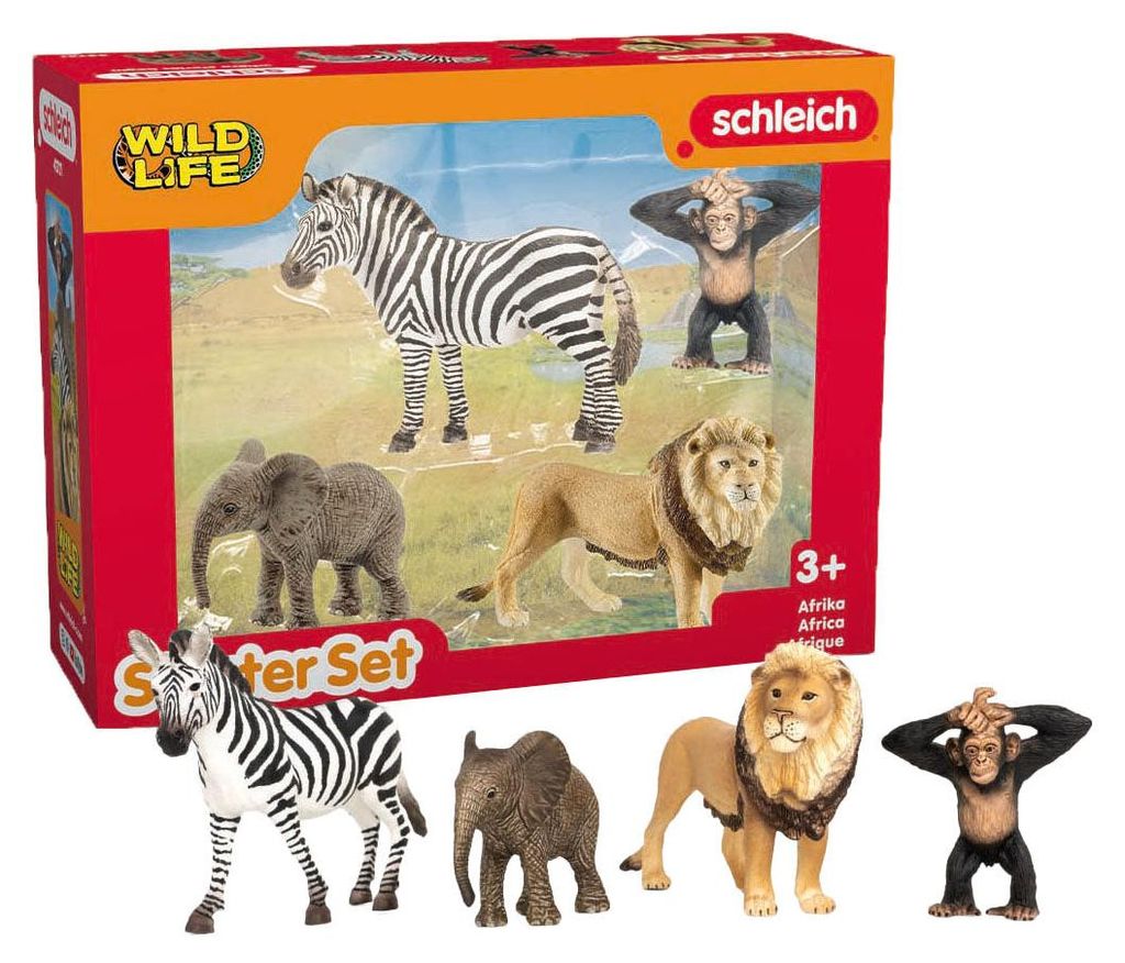 My First African Animals Figurines, 4 figurines, Schleich Immagine del prodotto 