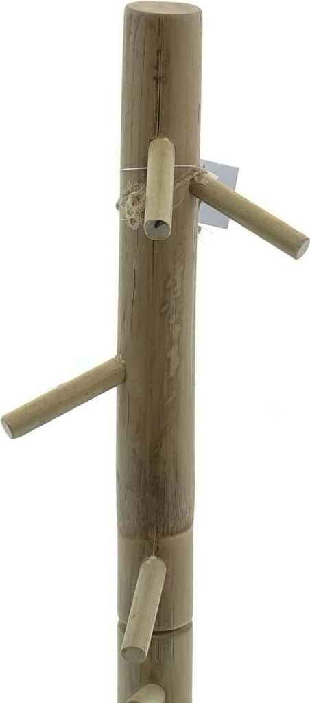 VAN DER LEEDEN Garderobenleiste Natur senkrecht mit 4 Haken 30 cm - Teakholz