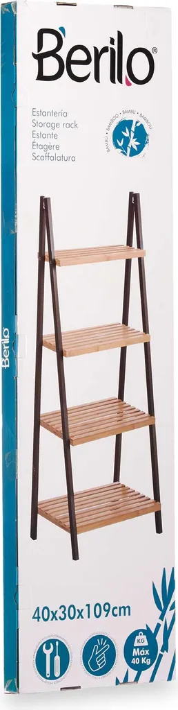 Étagère Gain de Place BAMBOO GLOW Blanche - Solution Rangement Petit Espace - 3