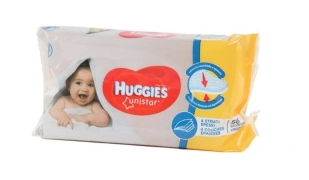 Huggies Unistar Lingettes humides, 56 pièces Image du produit 