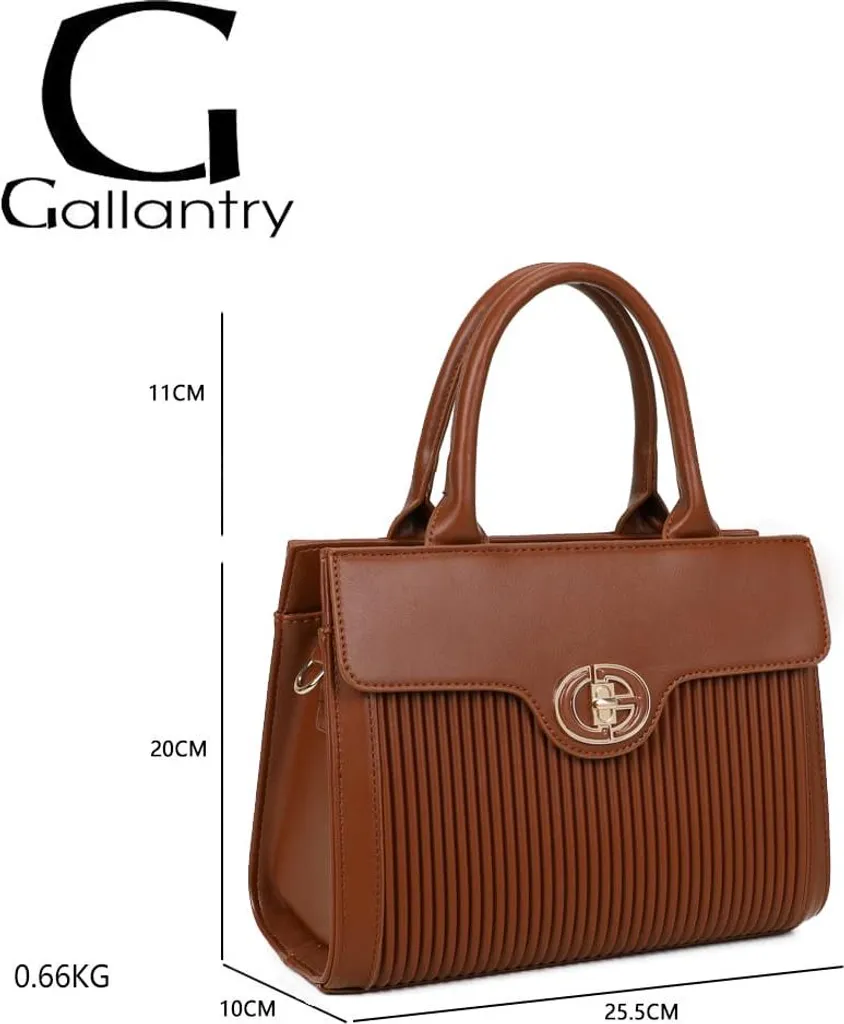 Borsa Gallantry Marrone Scamosciata - Tracolla Staccabile | Donna Chic - 2