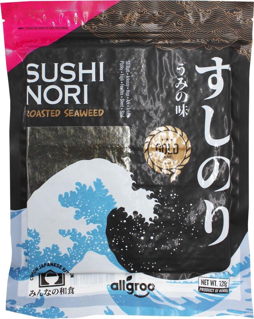 Meeresalgen für Sushi Gold 50pcs/125g - Allgroo