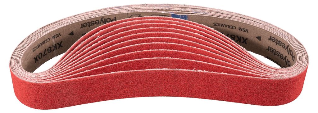 PFERD TOOLS Keramikkorn Schleifband BA 40x760 mm CO-COOL80 für Edelstahl.Schliff mit Rohrbandschleifer 10 Stk