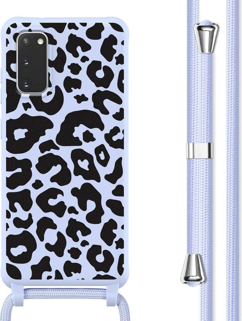 imoshion SilikonHülle design mit Band Samsung Galaxy S20 - Animal Lila