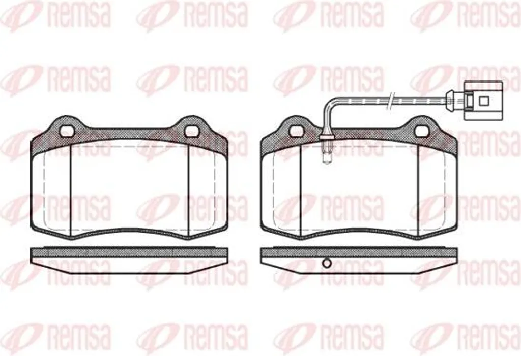 Plaquettes de frein Seat Ibiza et Leon REMSA 0434.01 sécurité OE