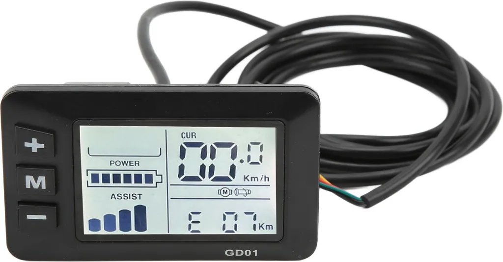 RiToEasysports Écran LCD Vélo Électrique pour Contrôleur JN 36V 48V