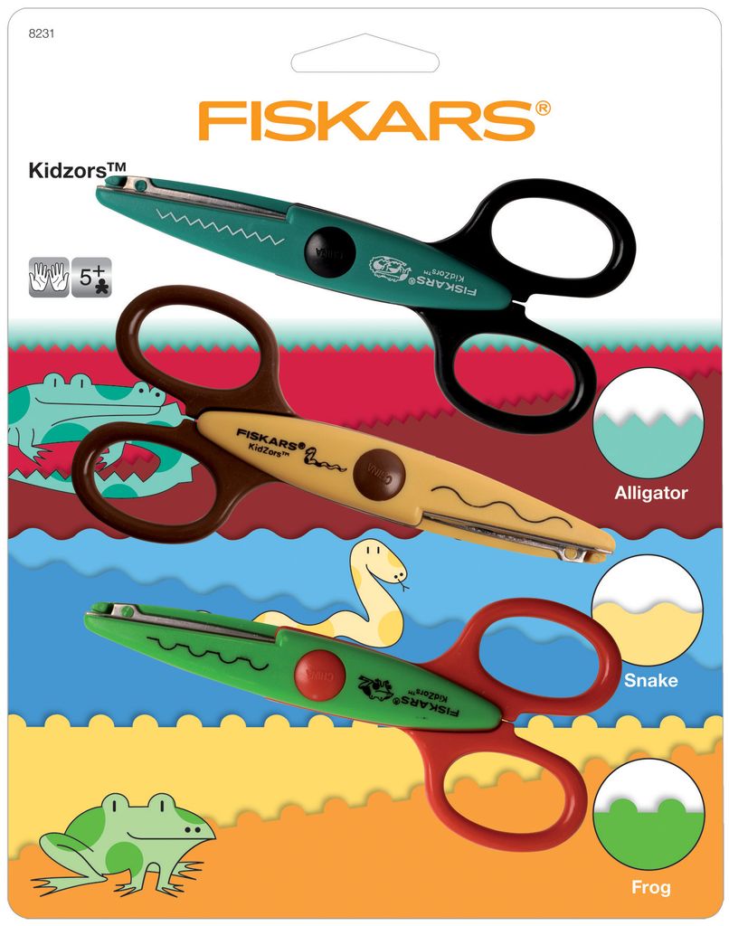 Fiskars F-8231 Kinder-Dekorscher.Sumpftiere 3St Produktbild 