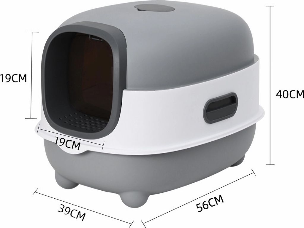 Dazhom Katzentoilette mit UV-Licht,Katzenklo mit Produktbild 5