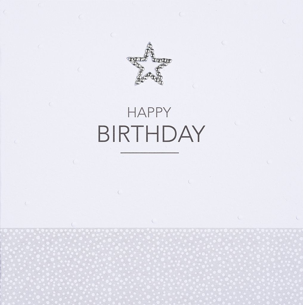 GEBURTSTAG Happy Birthday Serie Diamond Glückwunschkarte im Format