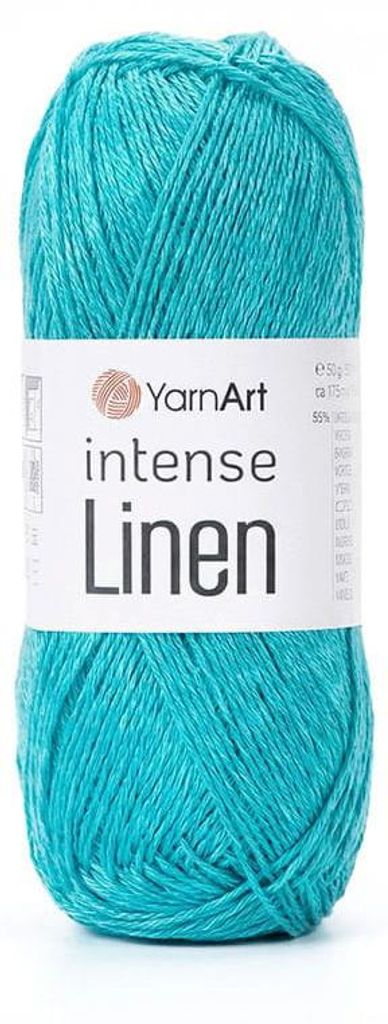 YarnArt Intense Linen 4131 Cyan – Sommergarn, weich & Produktbild 
