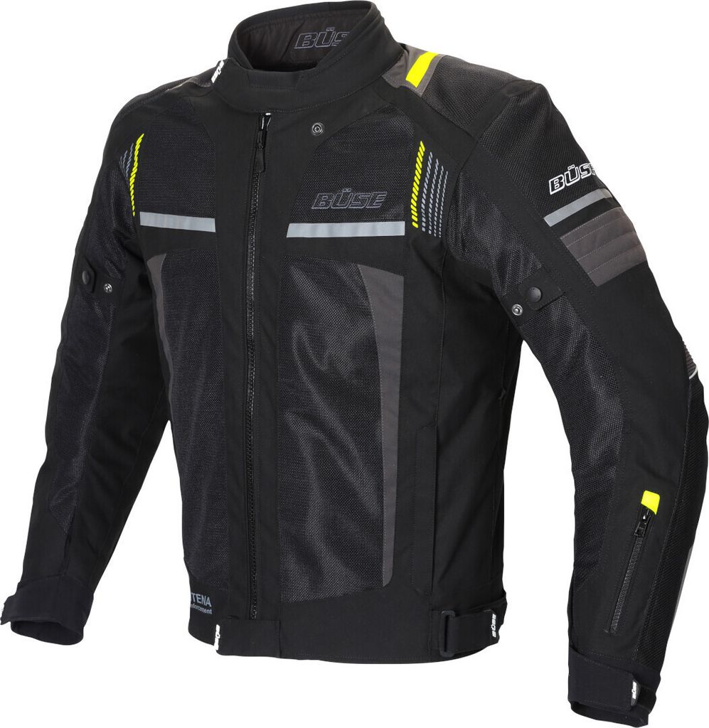 Büse Livorno Motorrad Textiljacke, schwarz, 2XL