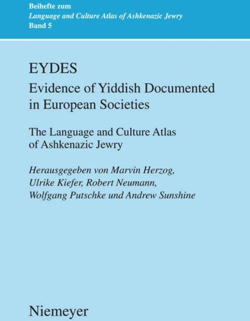 EYDES (Evidence of Yiddish Documented in European Societies)