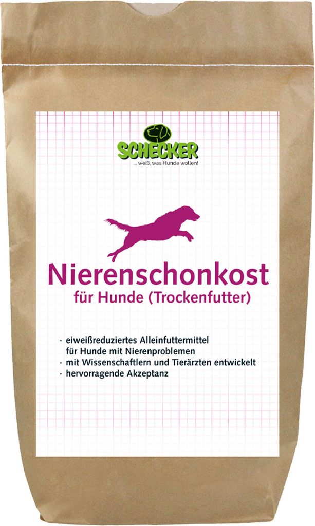 6kg - Schecker Nierenschonkost - Spezial Trockenfutter für Hunde mit Nierenproblemen