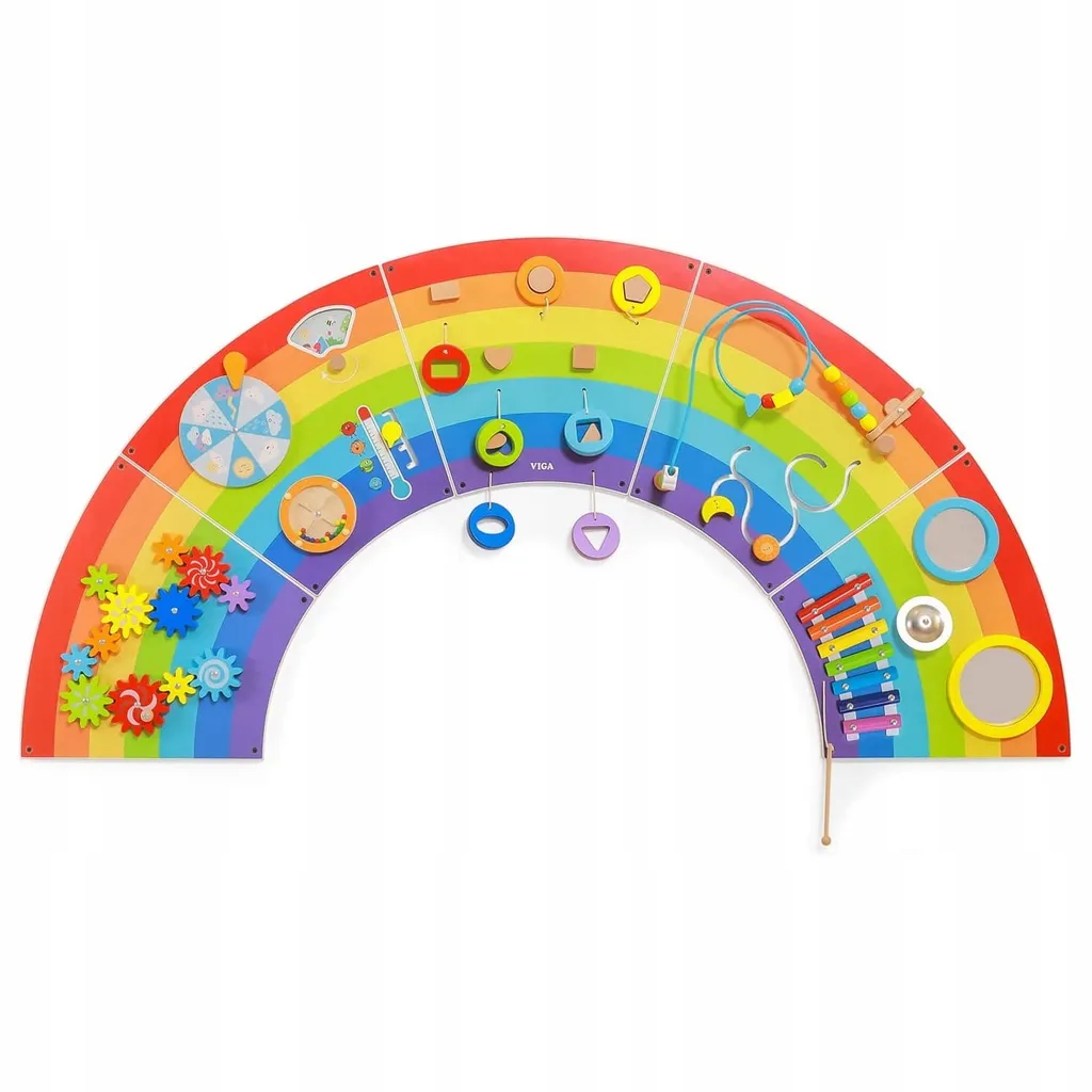 Planche de manipulation Edu Rainbow pour éveil Montessori en bois - 2