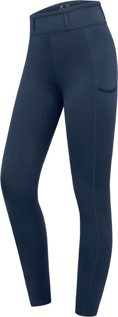 E.L.T Reitleggings Full-Grip Damen Ella Glam Reithose Denim 40