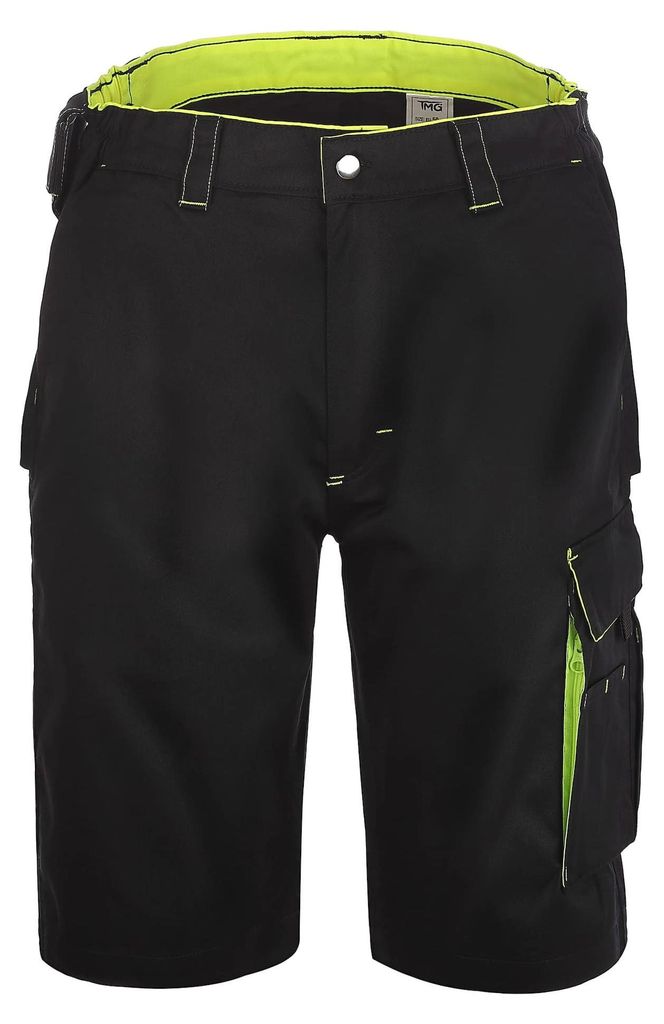 TMG Finesse Herren-Arbeitsshorts mit Werkzeugtaschen, 270 GSM, Größen 44-60, 50, Schwarz