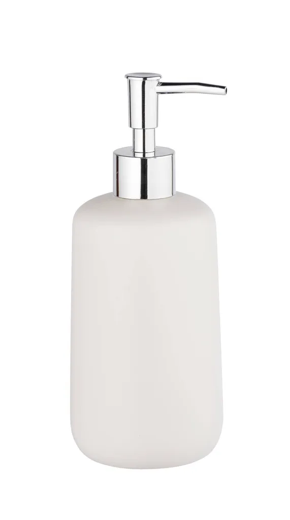 Flacon pompe savon en céramique blanche Allstar - Finition luxe 20cm