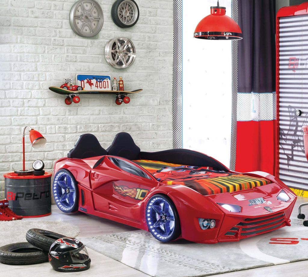 Autobett „Aventa Premium“ in Rot
