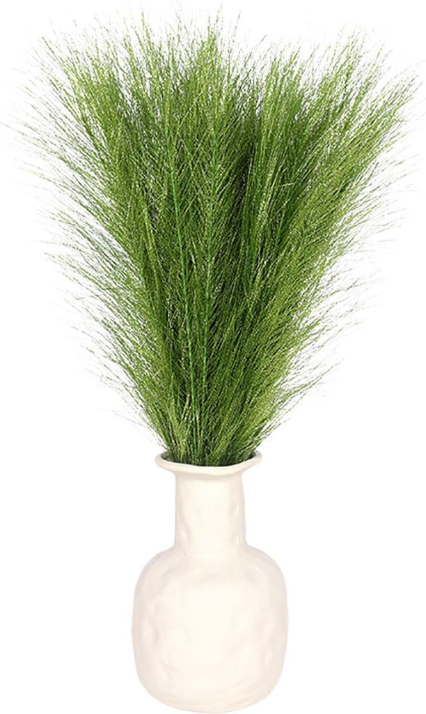 Künstliches Schilfgras, getrocknetes Pampasgras, natürlicher Trockenblumenstrauß für die Heimdekoration